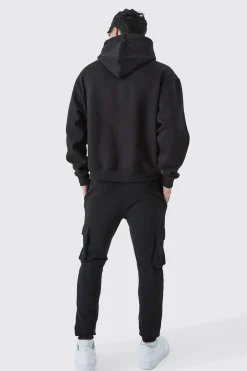 Oversized Boxy Camo Pocket Hoodie | BoohooMAN UK