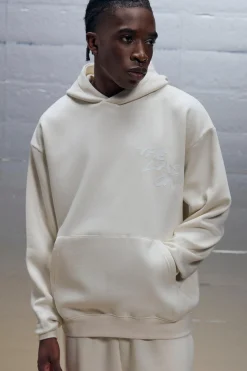 Oversized Boxy Clear Printed The Last One Graphic Hoodie | BoohooMAN UK