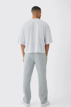 Oversized Boxy Contrast Stitch Half Sleeve T-shirt | BoohooMAN UK