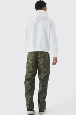 Oversized Boxy Cross Printed Hoodie | BoohooMAN UK