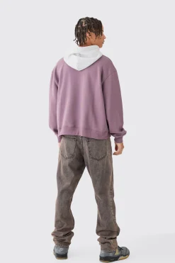 Oversized Boxy 3d Embroidered Edition Hoodie | BoohooMAN UK