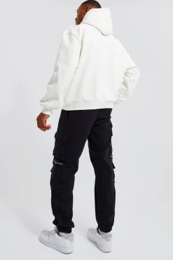 Oversized Boxy Doodle Graphic Hoodie | BoohooMAN UK