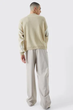 Oversized Boxy Drop Shoulder Graphic Jumper | BoohooMAN UK