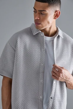 Oversized Boxy Embroidered Polo And Short Set | BoohooMAN UK
