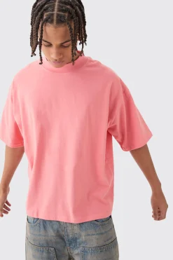 Oversized Boxy Extended Neck T-shirt | BoohooMAN UK