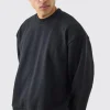 Oversized Boxy Extended Neck Heavy Sweatshirt | BoohooMAN UK