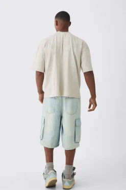 Oversized Boxy Extended Neck Extreme Official T-shirt | BoohooMAN UK