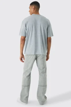 Oversized Boxy Extended Neck Large Scale Renaissance Print T-Shirt | BoohooMAN UK