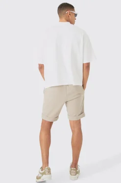 Oversized Boxy Fit Double Knit Mesh T-shirt | BoohooMAN UK