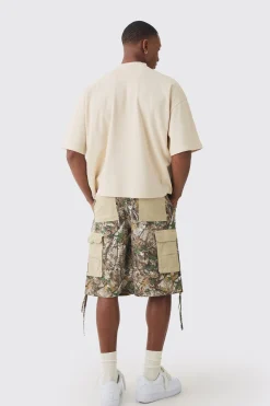 Oversized Boxy Fit Double Knit Mesh T-shirt | BoohooMAN UK