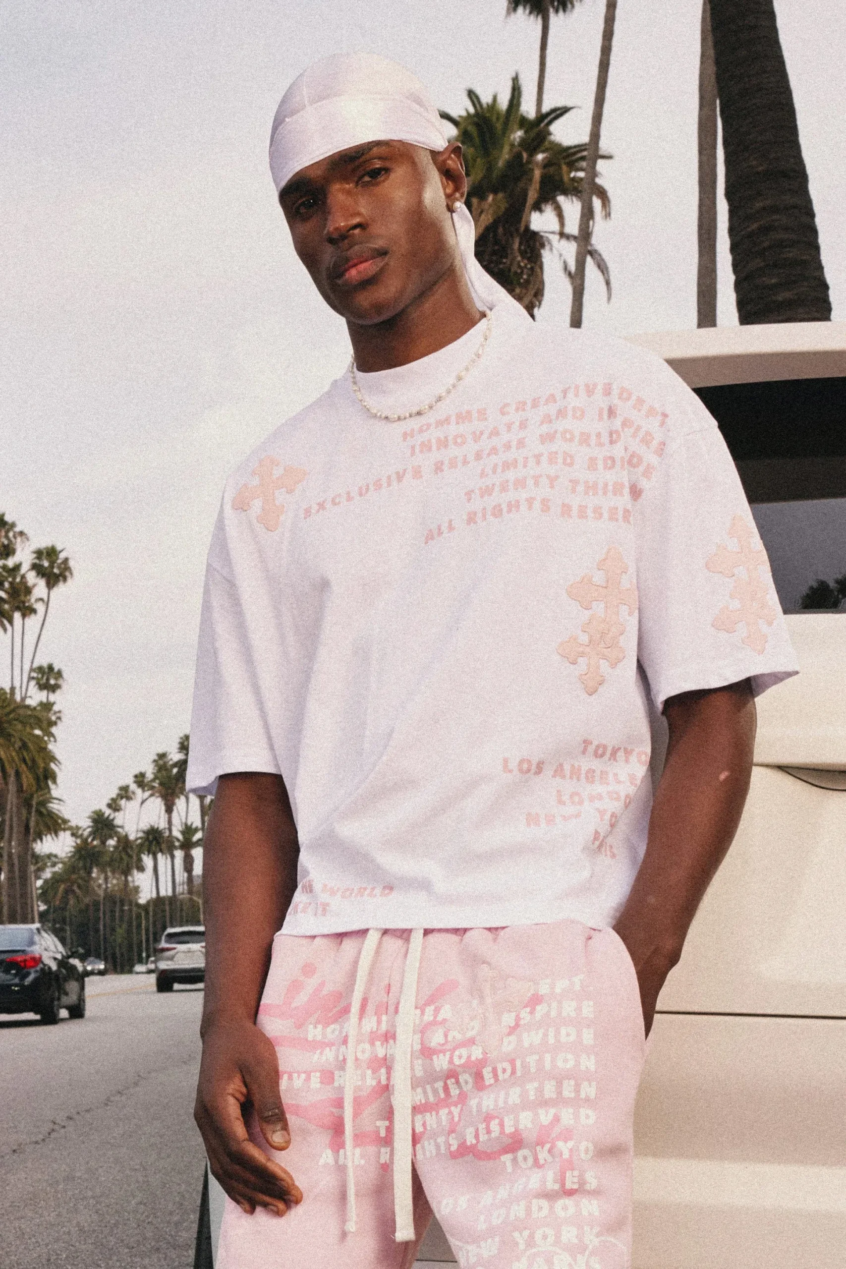 Oversized Boxy Half Sleeve Cross Applique T-shirt | BoohooMAN UK