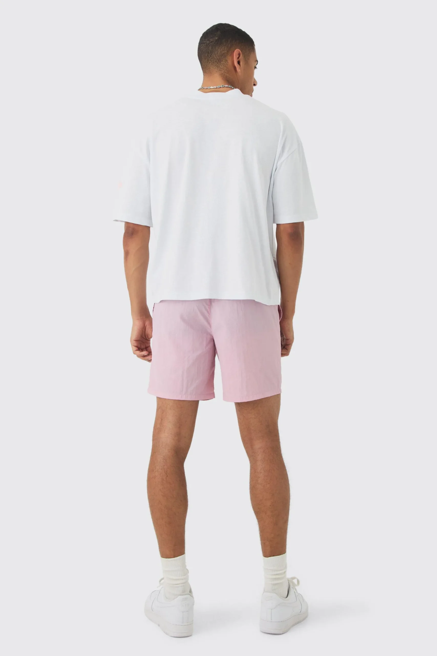 Oversized Boxy Half Sleeve Cross Applique T-shirt | BoohooMAN UK
