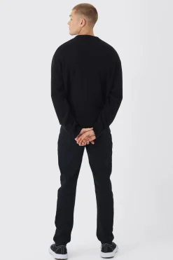 Oversized Boxy Heart Jumper | BoohooMAN UK
