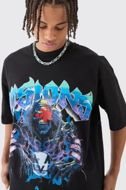 Oversized Boxy Heavyweight Graphic T-shirt | BoohooMAN UK