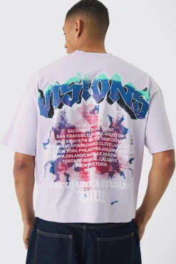 Oversized Boxy Heavyweight Graphic T-shirt | BoohooMAN UK