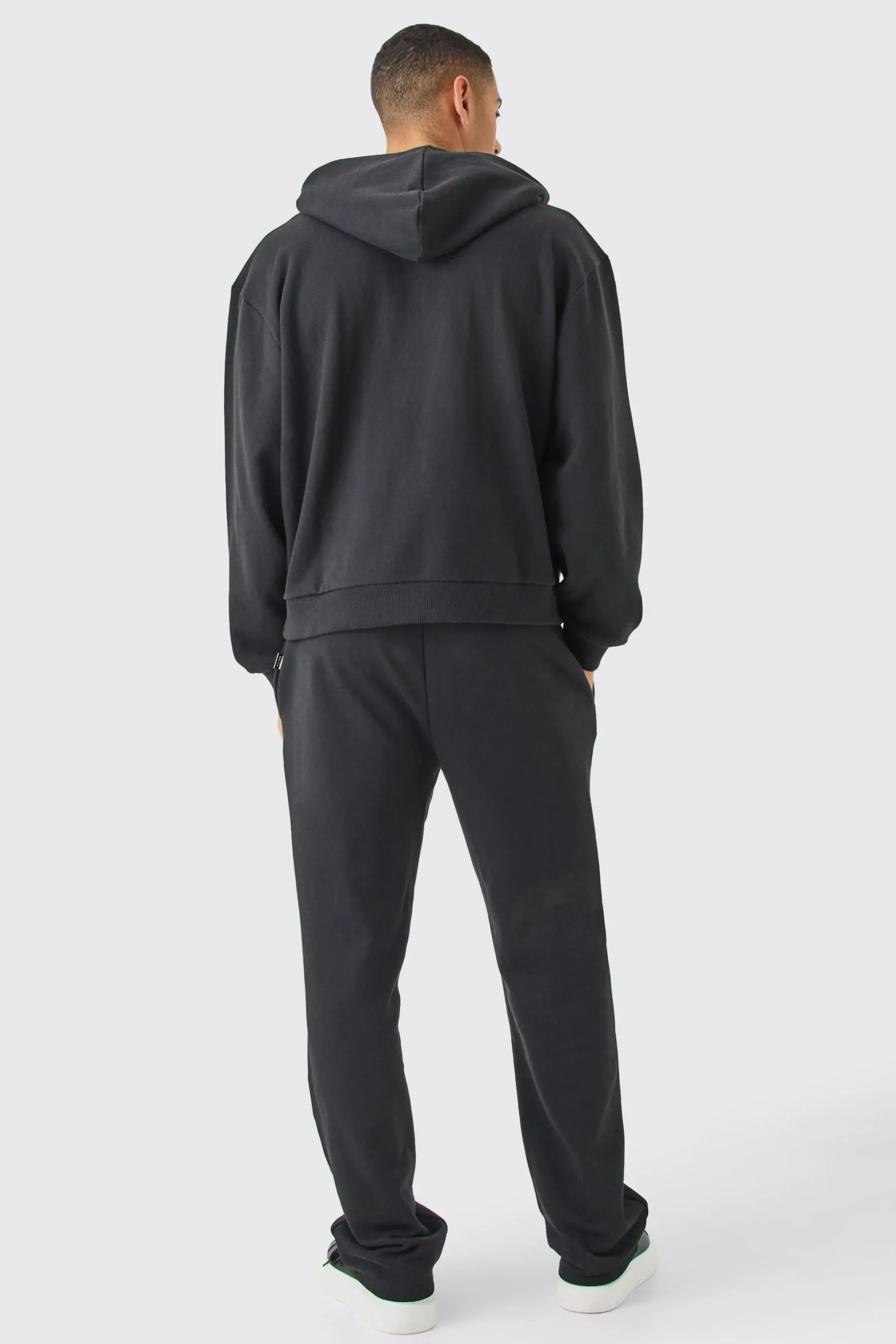 Oversized Boxy Heavyweight Loopback Hoodie | BoohooMAN UK