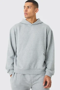 Oversized Boxy Heavyweight Hoodie | BoohooMAN UK