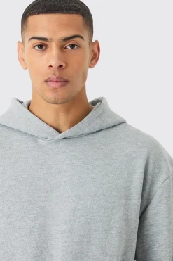 Oversized Boxy Heavyweight Hoodie | BoohooMAN UK