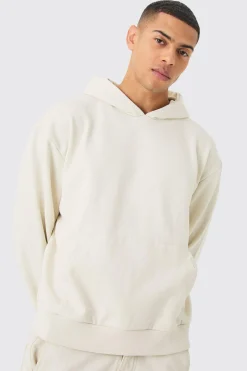 Oversized Boxy Heavyweight Hoodie | BoohooMAN UK