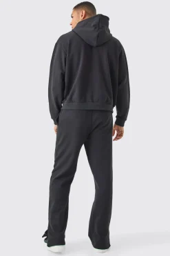 Oversized Boxy Heavyweight Zip Thru Hoodie | BoohooMAN UK