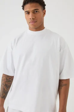 Oversized Boxy Heavyweight T-shirt | BoohooMAN UK