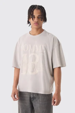 Oversized Boxy Homme 13 T-shirt | BoohooMAN UK