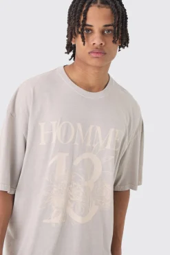 Oversized Boxy Homme 13 T-shirt | BoohooMAN UK