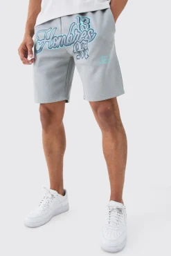 Oversized Boxy Homme Print Shorts | BoohooMAN UK
