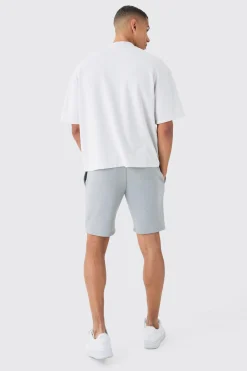 Oversized Boxy Homme Print Shorts | BoohooMAN UK