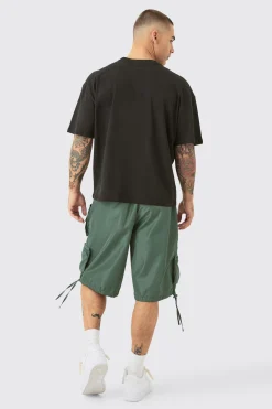 Oversized Boxy Homme Puff Print T-shirt | BoohooMAN UK