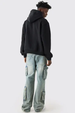 Oversized Boxy Homme Star Hoodie | BoohooMAN UK