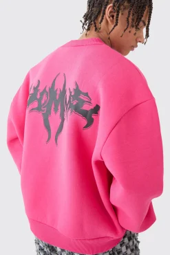 Oversized Boxy Homme Sweatshirt | BoohooMAN UK