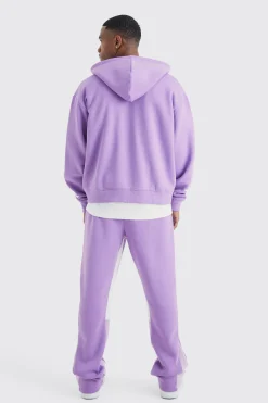 Oversized Boxy Hooded Gusset Tracksuit | BoohooMAN UK