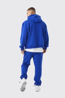 Oversized Boxy Hooded Tracksuit | BoohooMAN UK