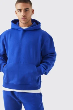 Oversized Boxy Hooded Tracksuit | BoohooMAN UK