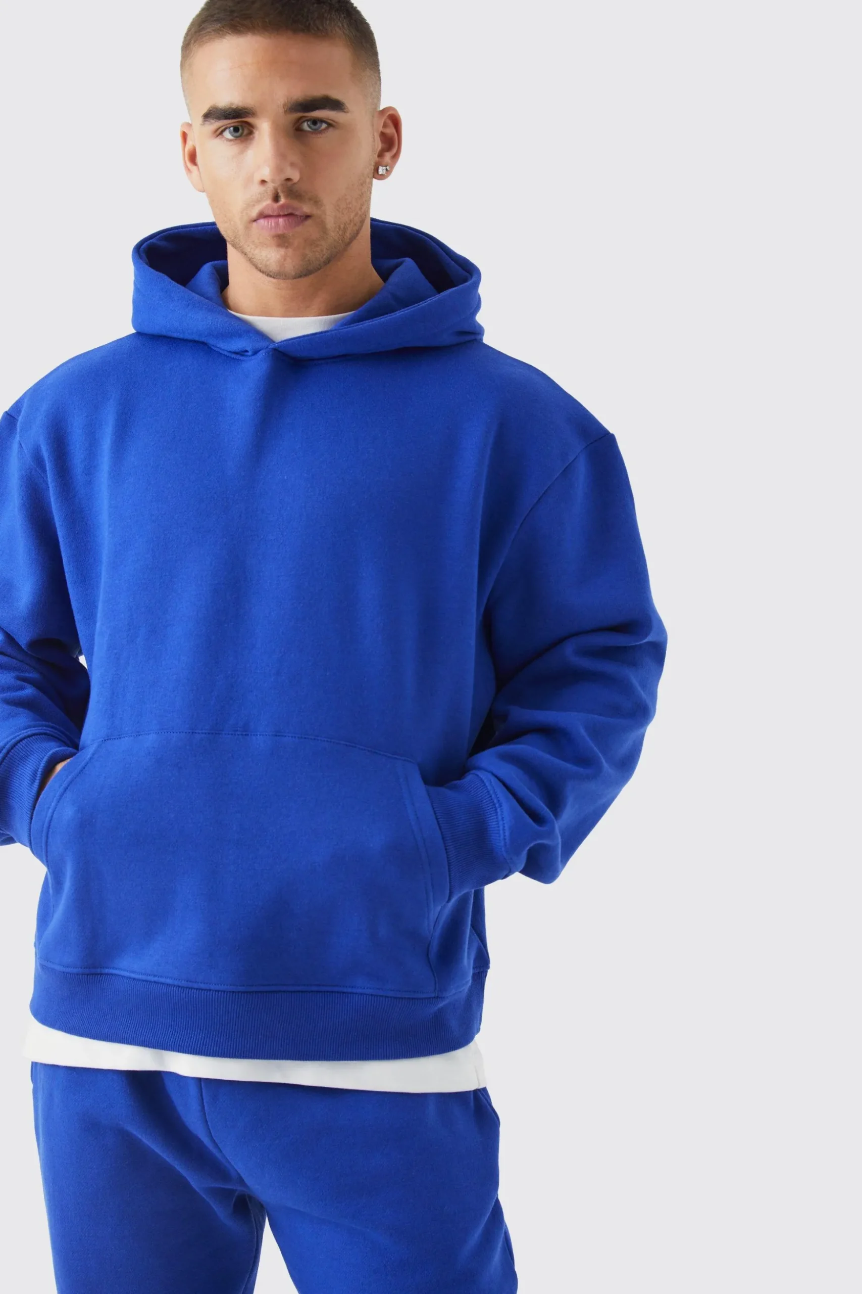 Oversized Boxy Hooded Tracksuit | BoohooMAN UK