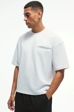 Oversized Boxy Jersey Twill Rose Print T-shirt | BoohooMAN UK