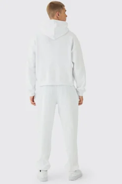 Oversized Boxy Large Scale Lightning Eagle Graphic Tracksuit | BoohooMAN UK