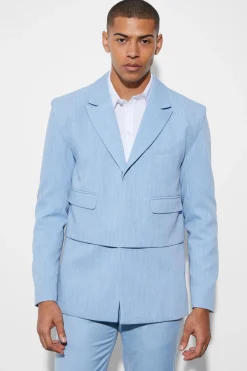Oversized Boxy Layered Blazer | BoohooMAN UK
