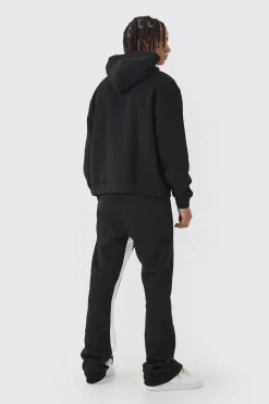Oversized Boxy Limited Edition Extended Drawcords Hooded Tracksuit | BoohooMAN UK