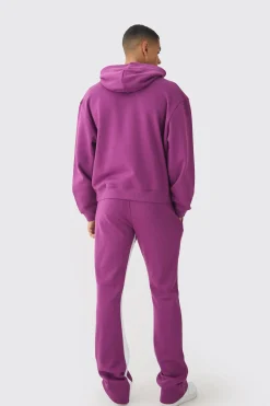 Oversized Boxy Limited Edition Extended Drawcords Hooded Tracksuit | BoohooMAN UK