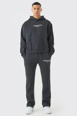 Oversized Boxy Limited Hooded Tracksuit | BoohooMAN UK