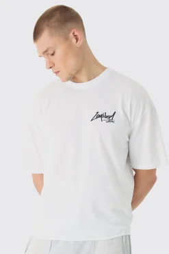 Oversized Boxy Limited Spider Printed T-Shirt | BoohooMAN UK