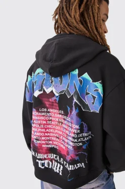Oversized Boxy Loopback Hoodie | BoohooMAN UK