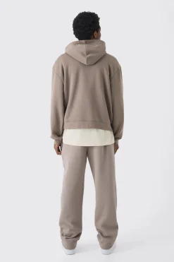 Oversized Boxy M Printed Hoodie | BoohooMAN UK