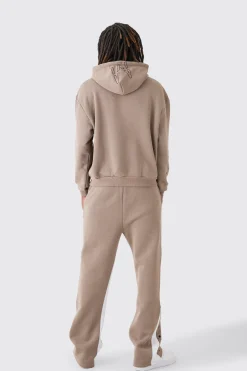 Oversized Boxy Man Dash Paint Splatter Gusset Tracksuit | BoohooMAN UK