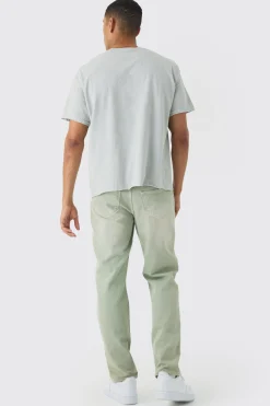 Oversized Boxy Montana Landscape Print Wash T-shirt | BoohooMAN UK