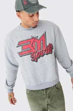 Oversized Boxy Moto Bm Sports Sweatshirt | BoohooMAN UK