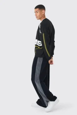 Oversized Boxy Moto Knitted Cardigan | BoohooMAN UK