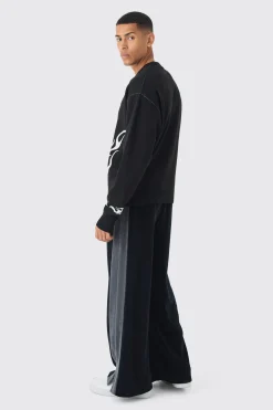 Oversized Boxy Moto Knitted Jumper | BoohooMAN UK